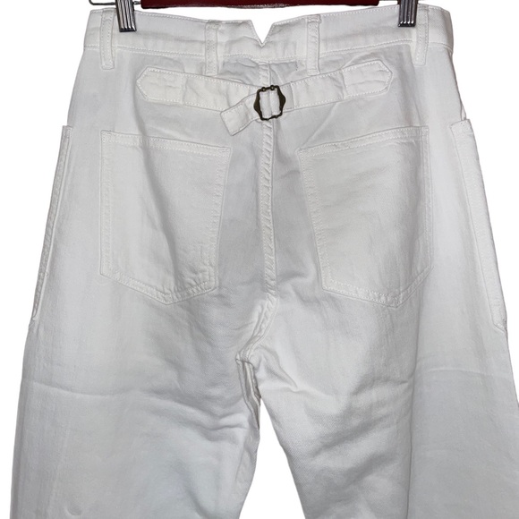 NWT Sandrine Rose x Free People Wide Cargo Pant in White - Picture 9 of 12